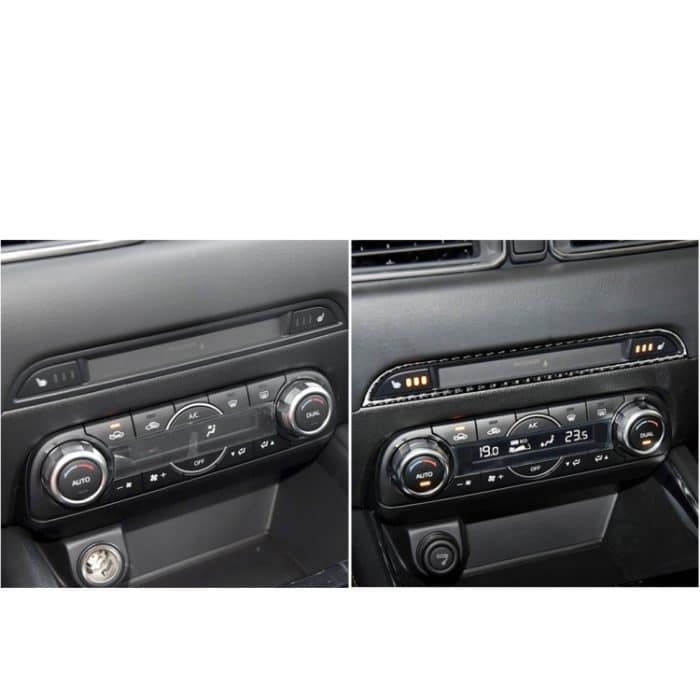 Auto Carbon Fiber Central Control Panel Dekorativer Aufkleber für Mazda CX-5 2017-2018, links und rechts Antrieb universell – Bild 6