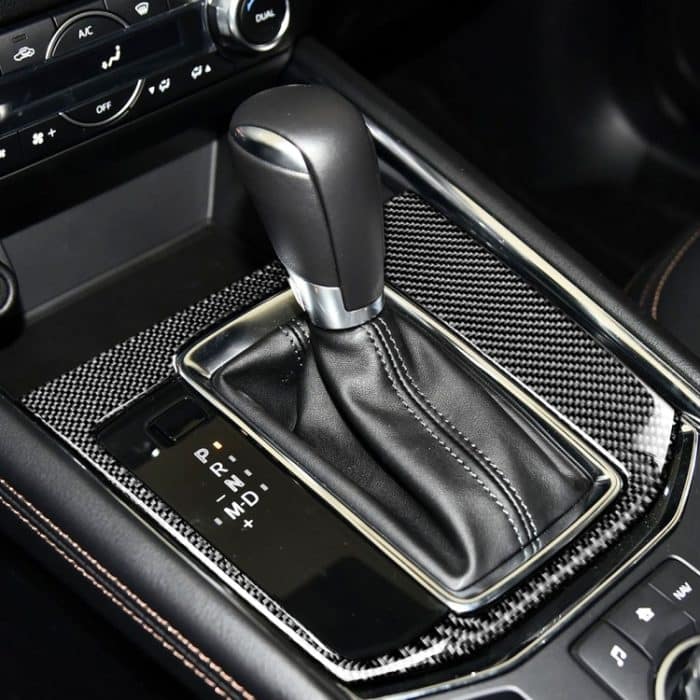 Auto Kohlenstofffasergetriebe Dekorativer Aufkleber für Mazda CX-5 2017-2018, linke Fahrt – Bild 5