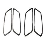 4 in 1 Autokohle-Kohlenstofffaser-Türgriff dekorativer Aufkleber für BMW 3-Serie G20 / G28 / 325LI / 330D / 335 2019-2020, linke und rechter Antrieb universell