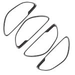 4 PCS Car Carbon Fiber Einfarbiger Griff Dekorativer Aufkleber für Mercedes-Benz C Klasse W205 2015-2018 / GLC X253 2016-2018, Links- und Rechtsantrieb Universal – Bild 3