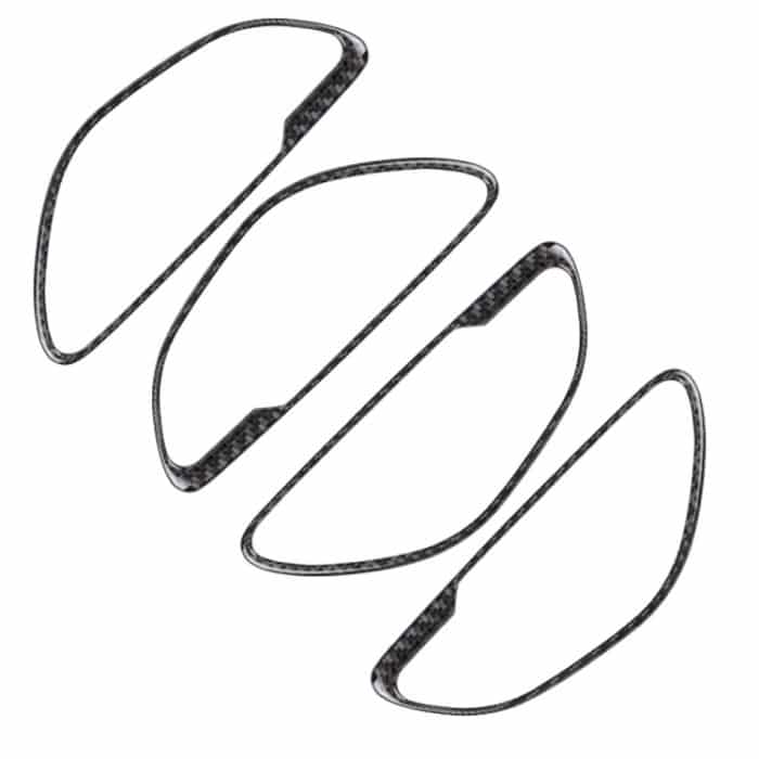 4 PCS Car Carbon Fiber Einfarbiger Griff Dekorativer Aufkleber für Mercedes-Benz C Klasse W205 2015-2018 / GLC X253 2016-2018, Links- und Rechtsantrieb Universal – Bild 3