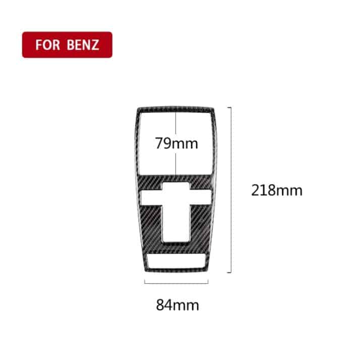 Auto Carbon Fiber Solid Color Leselampe Dekorativer Aufkleber für Mercedes-Benz C Clase W204 2007-2013 / E Clase W212 2010-2012, Links- und Rechtsantrieb Universal – Bild 2