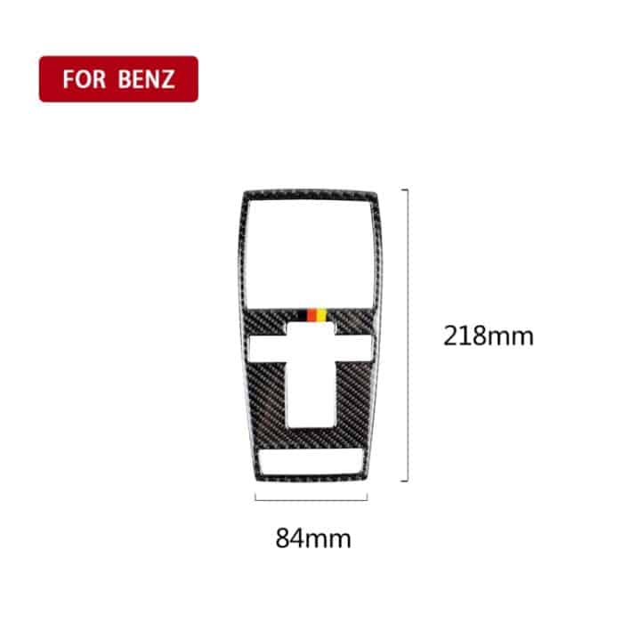 Auto Kohlefaser Deutsche Farbe Leselampe Dekorativer Aufkleber für Mercedes-Benz C Clase W204 2007-2013 / E Klasse W212 2010-2012, Links- und Rechtsantrieb Universal – Bild 2