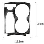 Auto Carbon Faser Einfarbiger Handlauf Wasserbecherhalter Dekorativer Aufkleber für Mercedes-Benz GLK 2008-2015, Linkslenker – Bild 2