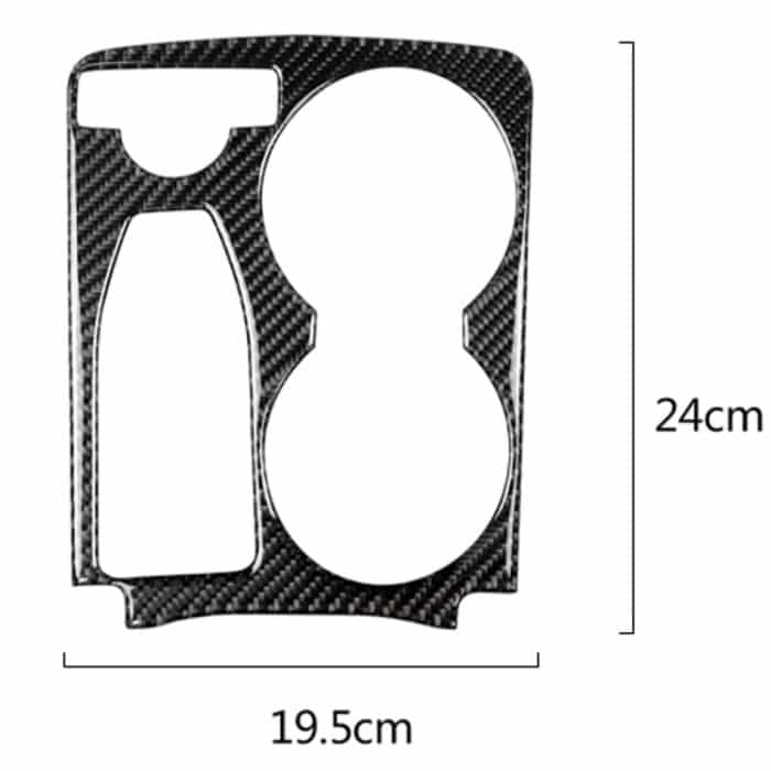 Auto Carbon Faser Einfarbiger Handlauf Wasserbecherhalter Dekorativer Aufkleber für Mercedes-Benz GLK 2008-2015, Linkslenker – Bild 2
