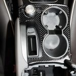 Auto Carbon Faser Einfarbiger Handlauf Wasserbecherhalter Dekorativer Aufkleber für Mercedes-Benz GLK 2008-2015, Linkslenker – Bild 5