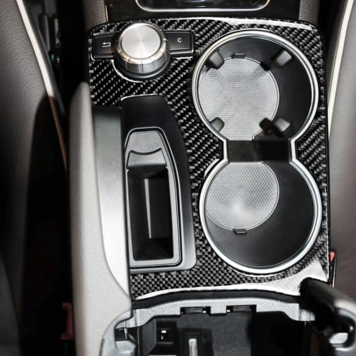 Auto Carbon Faser Einfarbiger Handlauf Wasserbecherhalter Dekorativer Aufkleber für Mercedes-Benz GLK 2008-2015, Linkslenker – Bild 5