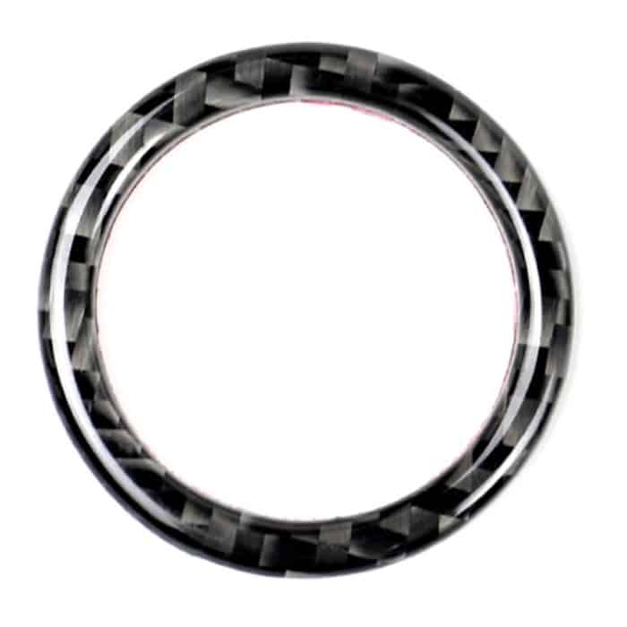 Auto Carbon Fiber Solid Color Ein-Klick-Startring Dekorativer Aufkleber für Mercedes-Benz Links- und Rechtsantrieb Universal – Bild 1