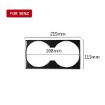 Auto Carbon Faser Solid Color Wasserbecherhalter Panel B Dekorativer Aufkleber für Mercedes-Benz GLE 2015-2017 / GLS 2016-2018 / ML 2012-2015 / GL 2013-2015, Links- und Rechtsantrieb Universal – Bild 2