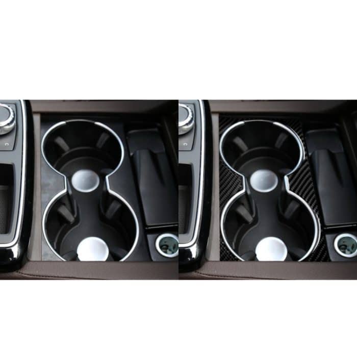 Auto Carbon Faser Solid Color Wasserbecherhalter Panel B Dekorativer Aufkleber für Mercedes-Benz GLE 2015-2017 / GLS 2016-2018 / ML 2012-2015 / GL 2013-2015, Links- und Rechtsantrieb Universal – Bild 5