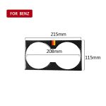 Auto Kohlefaser Deutsche Farbe Wasserbecherhalter Panel B Dekorativer Aufkleber für Mercedes-Benz GLE 2015-2017 / GLS 2016-2018 / ML 2012-2015 / GL 2013-2015, Links- und Rechtsantrieb Universal – Bild 2
