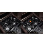 Auto Kohlefaser Deutsche Farbe Wasserbecherhalter Panel B Dekorativer Aufkleber für Mercedes-Benz GLE 2015-2017 / GLS 2016-2018 / ML 2012-2015 / GL 2013-2015, Links- und Rechtsantrieb Universal – Bild 5