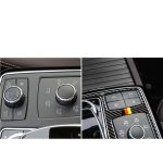 Auto Kohlefaser Deutsche Farbe Zentrale Armlehnenbox Multimedia Panel B Dekorativer Aufkleber für Mercedes-Benz GLE 2015-2018 / GLS 2016-2018 / M Klasse 2012-2015, Linkslenker – Bild 5