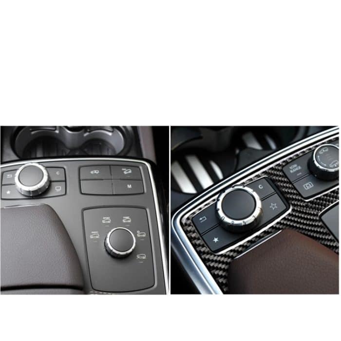 Auto Carbon Fiber Solid Color Zentralsteuerung Armlehnenbox Multimedia Panel Ein dekorativer Aufkleber für Mercedes-Benz GLE 2015-2018 / GLS 2016-2018 / M Klasse 2012-2015, Linkslenker – Bild 5