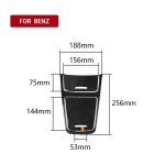 Auto Kohlefaser Deutsche Farbe Zentrales Bedienfeld Dekorativer Aufkleber für Mercedes-Benz A Klasse 2013-2018 / CLA 2013-2017 / GLA 2013-2017, Links- und Rechtsantrieb Universal – Bild 2