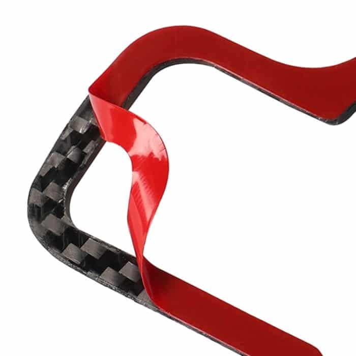 Auto Carbon Fiber Solid Color Scheinwerferschalter D Dekorativer Aufkleber für Mercedes-Benz A 2013-2018 / B Klasse 2013-2018 / C Klasse 2007-2013, Links- und Rechtsantrieb Universal – Bild 4