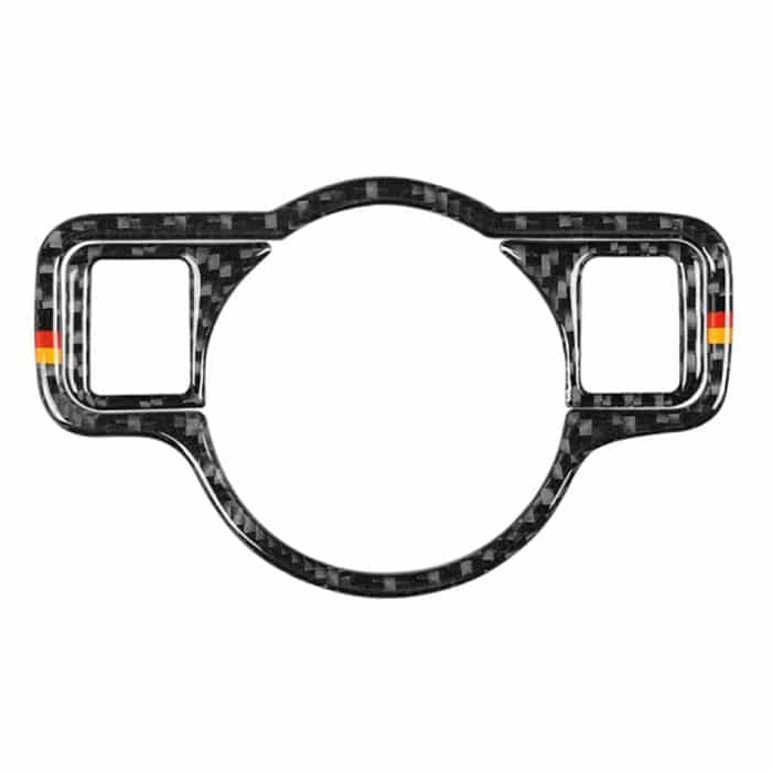 CRP8724.jpg Auto Kohlefaser Deutscher Farbscheinwerferschalter D Dekorativer Aufkleber für Mercedes-Benz A 2013-2018 / B Klasse 2013-2018 / C Klasse 2007-2013, Links- und Rechtsantrieb Universal – Bild 1