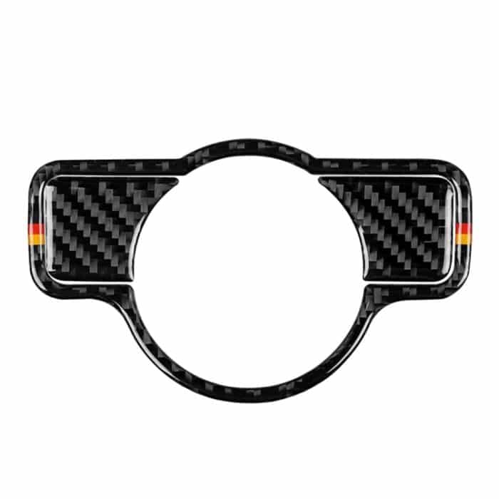 Auto Kohlefaser Deutscher Farbscheinwerferschalter B Dekorativer Aufkleber für Mercedes-Benz A 2013-2018 / B Klasse 2013-2018 / C Klasse 2007-2013, Linkslenker – Bild 1