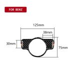 Auto Kohlefaser Deutscher Farbscheinwerferschalter B Dekorativer Aufkleber für Mercedes-Benz A 2013-2018 / B Klasse 2013-2018 / C Klasse 2007-2013, Linkslenker – Bild 2