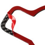 Auto Kohlefaser Deutscher Farbscheinwerferschalter B Dekorativer Aufkleber für Mercedes-Benz A 2013-2018 / B Klasse 2013-2018 / C Klasse 2007-2013, Linkslenker – Bild 4