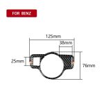 Auto Kohlefaser Deutscher Farbscheinwerferschalter Ein dekorativer Aufkleber für Mercedes-Benz A 2013-2018 / B Klasse 2013-2018 / C Klasse 2007-2013, Linkslenker – Bild 2