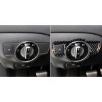 Auto Kohlefaser Deutscher Farbscheinwerferschalter Ein dekorativer Aufkleber für Mercedes-Benz A 2013-2018 / B Klasse 2013-2018 / C Klasse 2007-2013, Linkslenker – Bild 5