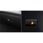 Auto Kohlefaser Deutsche Farbe Beifahrersitz Seitliche Aufbewahrungsbox Griff Dekorativer Aufkleber für Mercedes-Benz A Klasse 2013-2018 / CLA 2013-2018 / GLA 2015-2018, Links- und Rechtsantrieb Universal – Bild 5