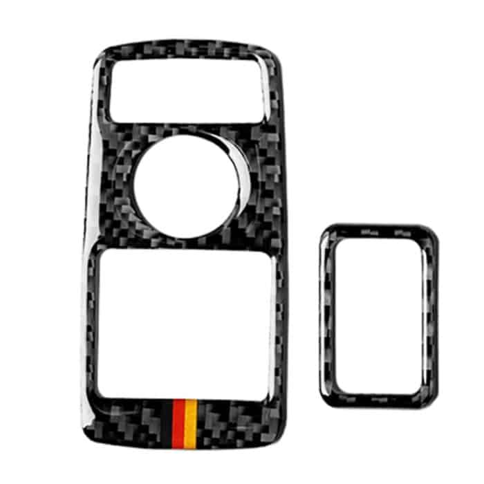 Auto Carbon Fiber German Color Window Lift Panel Dekorativer Aufkleber für Mercedes-Benz C Klasse 2010-2013 / E Klasse 2009-2015, Links- und Rechtsantrieb Universal – Bild 1