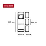 Auto Carbon Faser Einfarbig Fensterheber Panel dekorative Aufkleber für Mercedes-Benz GL 2013-2016 / ML 2012-2016 / CLA 2013-2018 / GLA 2014-2017 / GLE 2015-2018 / A Klasse 2013-2018 / B Klasse 2012-2018 / C Klasse 2007-2011 / E Klasse 2009-2016, Links- und Rechtsantrieb Universal – Bild 2
