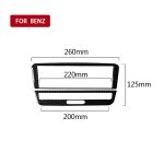 Auto Carbon Fiber Solid Color Klimaanlage CD Panel Dekorativer Aufkleber für Mercedes-Benz A Klasse 2013-2018 / B Klasse 2012-2018 / CLA 2013-2017 / GLA 2013-2018, Links- und Rechtsantrieb Universal – Bild 2