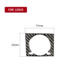 Auto Carbon Fiber Clock Dekorativer Aufkleber für Lexus RX300 / 270 / 200T / 450h 2016-2019, Links- und Rechtsantrieb Universal – Bild 2