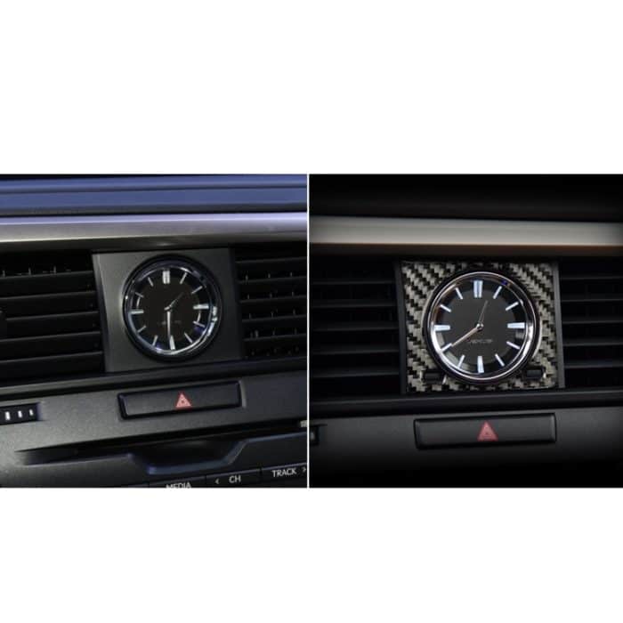 Auto Carbon Fiber Clock Dekorativer Aufkleber für Lexus RX300 / 270 / 200T / 450h 2016-2019, Links- und Rechtsantrieb Universal – Bild 5