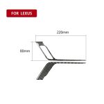 Auto Carbon Faser Vordertürgriff Ein dekorativer Aufkleber für Lexus RX300 / 270 / 200T / 450h 2016-2019, Rechtslenker – Bild 2