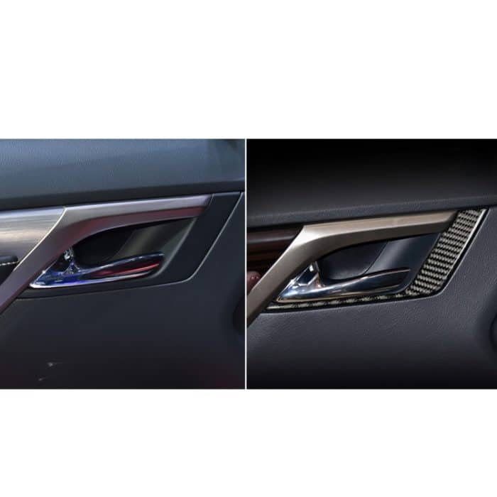 Car Carbon Fiber Vordertürgriff Ein dekorativer Aufkleber für Lexus RX300 / 270 / 200T / 450h 2016-2019, Linkslenker – Bild 5