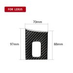 Auto Carbon Faser Armlehnenbox Dekorativer Aufkleber für Lexus NX200 / 200t / 300h 2014-2021, Rechtslenker – Bild 2