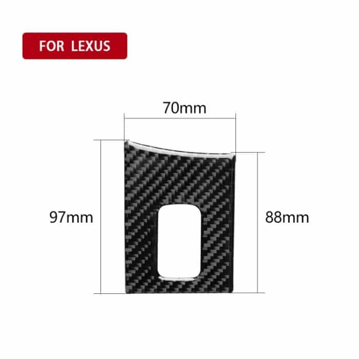Auto Carbon Faser Armlehnenbox Dekorativer Aufkleber für Lexus NX200 / 200t / 300h 2014-2021, Rechtslenker – Bild 2