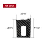 Auto Carbon Faser Armlehnenbox Dekorativer Aufkleber für Lexus NX200 / 200t / 300h 2014-2021, Linkslenker – Bild 2