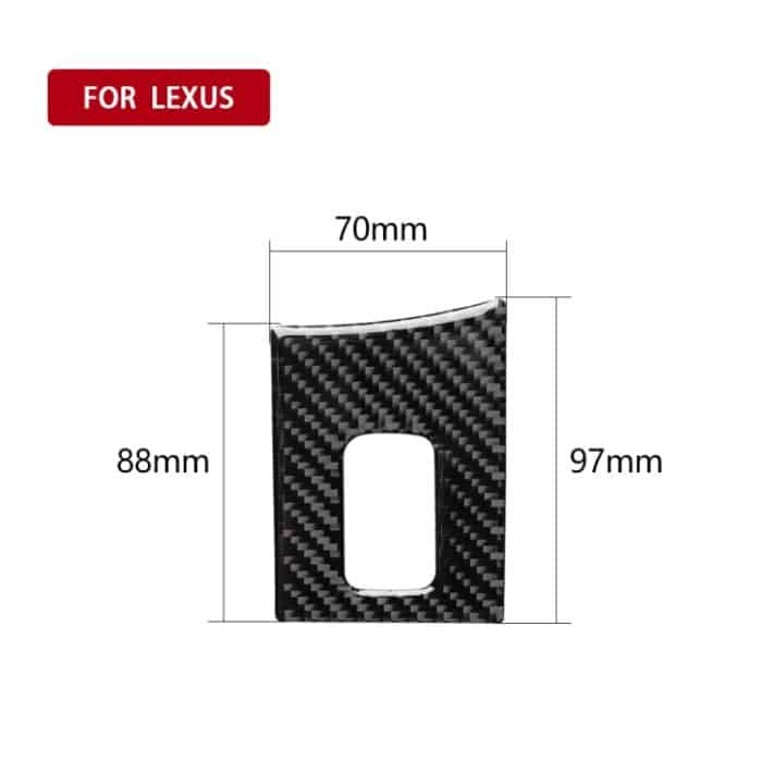 Auto Carbon Faser Armlehnenbox Dekorativer Aufkleber für Lexus NX200 / 200t / 300h 2014-2021, Linkslenker – Bild 2
