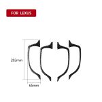Auto Carbon Faser Innentürgriff Dekorativer Aufkleber für Lexus NX200 / 200t / 300h 2014-2021, Links- und Rechtsantrieb Universal – Bild 2