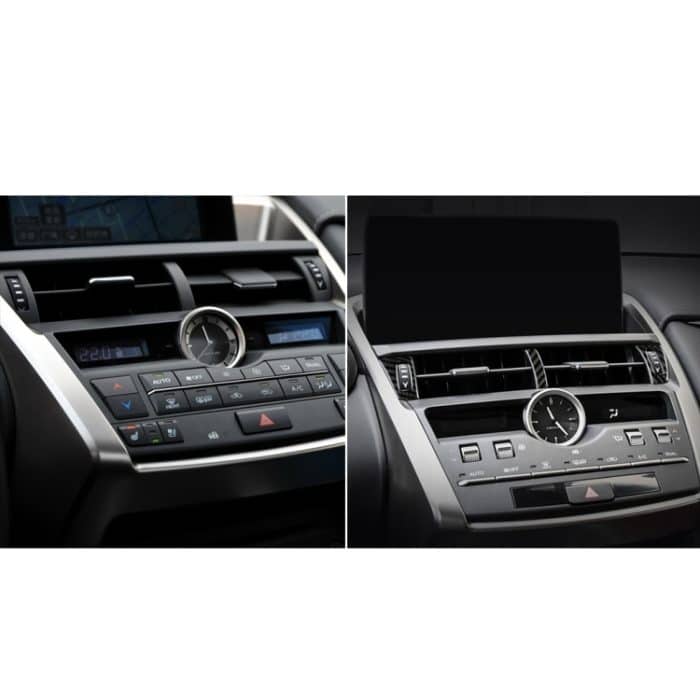 3 in 1 Auto Carbon Fiber Air Outlet Dekorativer Aufkleber für Lexus NX200 / 200t / 300h 2014-2021, Links- und Rechtsantrieb Universal – Bild 5