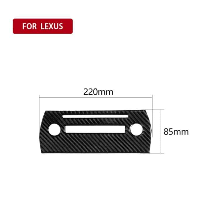 Auto Carbon Fiber CD Panel Dekorativer Aufkleber für Lexus NX200 / 200t / 300h 2014-2021, Links- und Rechtsantrieb Universal – Bild 2