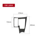 Car Carbon Fiber Gearshift Panel Ein dekorativer Aufkleber für Lexus NX200 / 200t / 300h 2014-2021, Linksantrieb – Bild 2