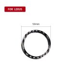 Auto Carbon Fiber Start Circle Dekorativer Aufkleber für Lexus IS250 300 350C 2006-2012, Links- und Rechtsantrieb Universal – Bild 2