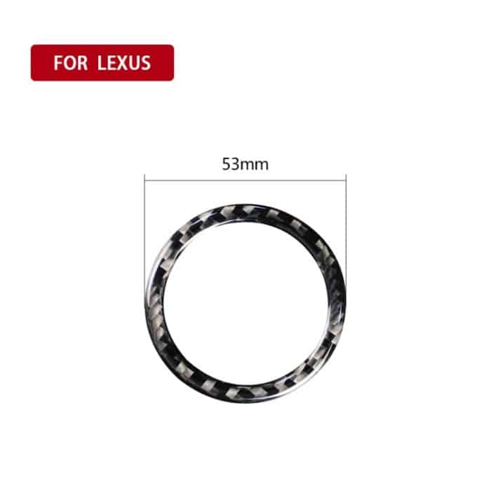 Auto Carbon Fiber Start Circle Dekorativer Aufkleber für Lexus IS250 300 350C 2006-2012, Links- und Rechtsantrieb Universal – Bild 2