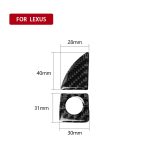 Auto Carbon Fiber Handschuhfach Schalter Dekorativer Aufkleber für Lexus IS250 300 350C 2006-2012, Linkslenker – Bild 2