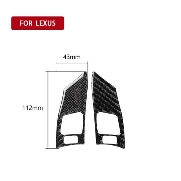 Auto Carbon Lenkradknopf B Dekorativer Aufkleber für Lexus IS250 300 350C 2006-2012, Links- und Rechtsantrieb Universal – Bild 2