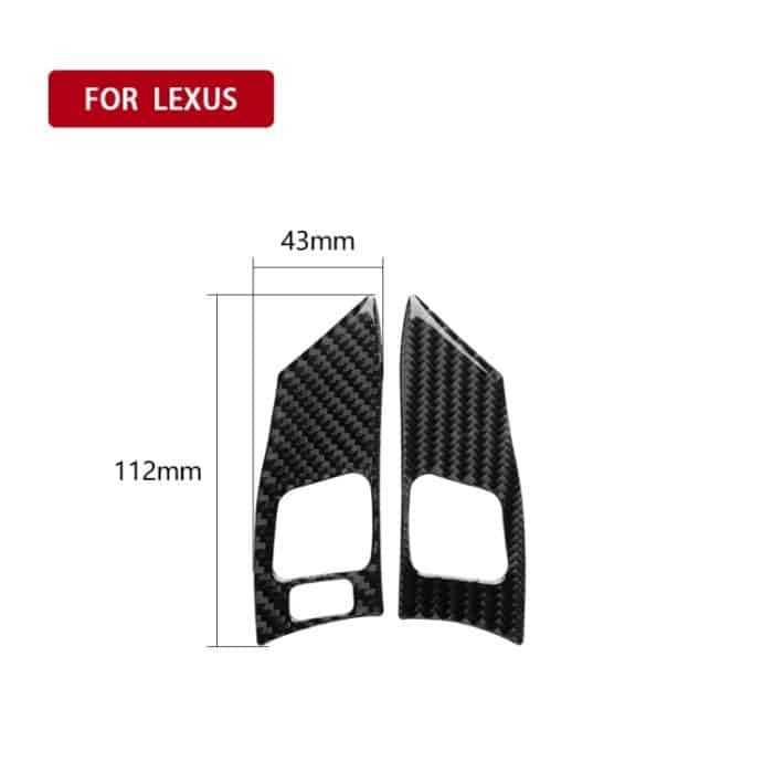 Auto Carbon Lenkradknopf Ein dekorativer Aufkleber für Lexus IS250 300 350C 2006-2012, Links- und Rechtsantrieb Universal – Bild 2