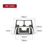 Auto Carbon Fiber Heckluftauslass Dekorativer Aufkleber für Lexus IS250 300 350C 2006-2012, Links- und Rechtsantrieb Universal – Bild 2