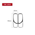 Auto Carbon Fiber Hintertürgriff Dekorativer Aufkleber für Lexus IS250 300 350C 2006-2012, Links- und Rechtsantrieb Universal – Bild 2