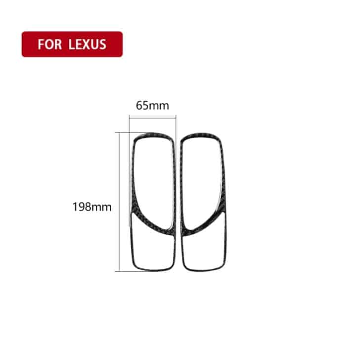 Auto Carbon Fiber Hintertürgriff Dekorativer Aufkleber für Lexus IS250 300 350C 2006-2012, Links- und Rechtsantrieb Universal – Bild 2